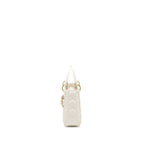 DIOR SMALL LADY MY ABCDIOR LAMBSKIN WHITE LGHW