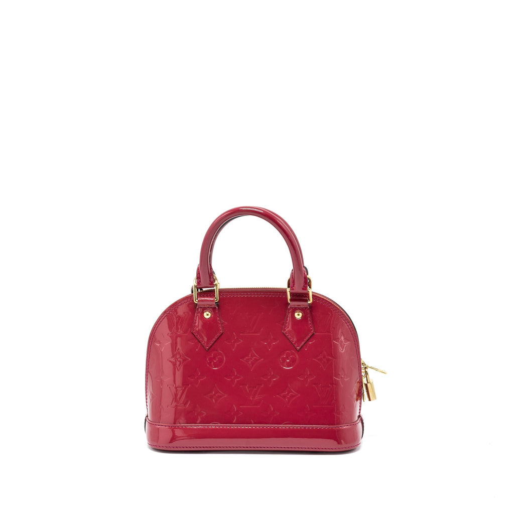 LOUIS VUITTON ALMA BB MONOGRAM VERNIS PINK GHW