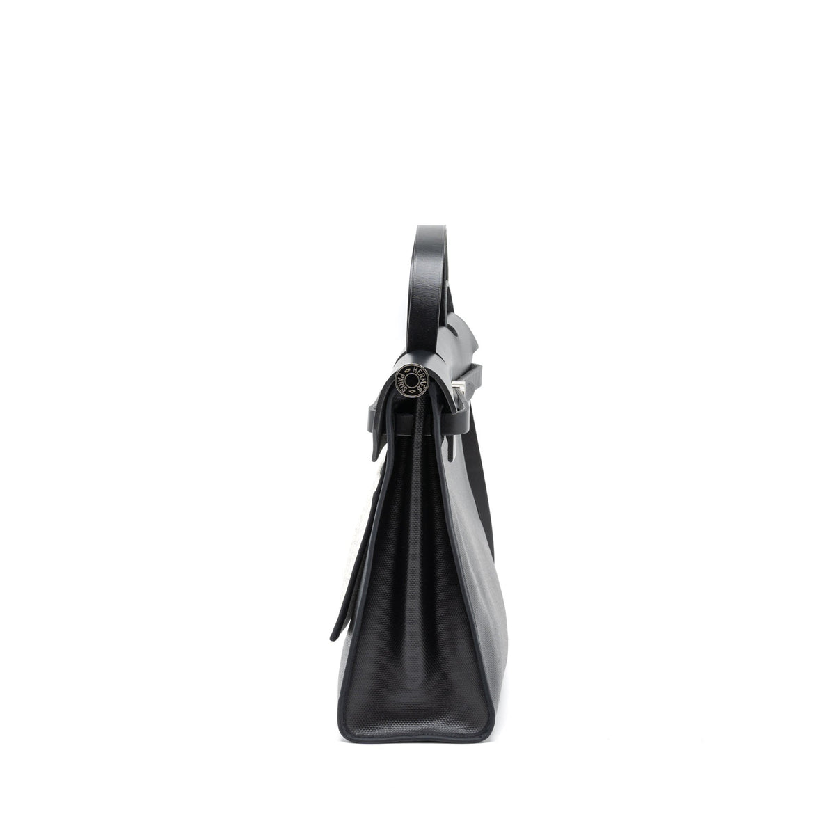 HERMES HERBAG 31 BERLINE CANVAS/VACHE HUNTER BLACK SHW