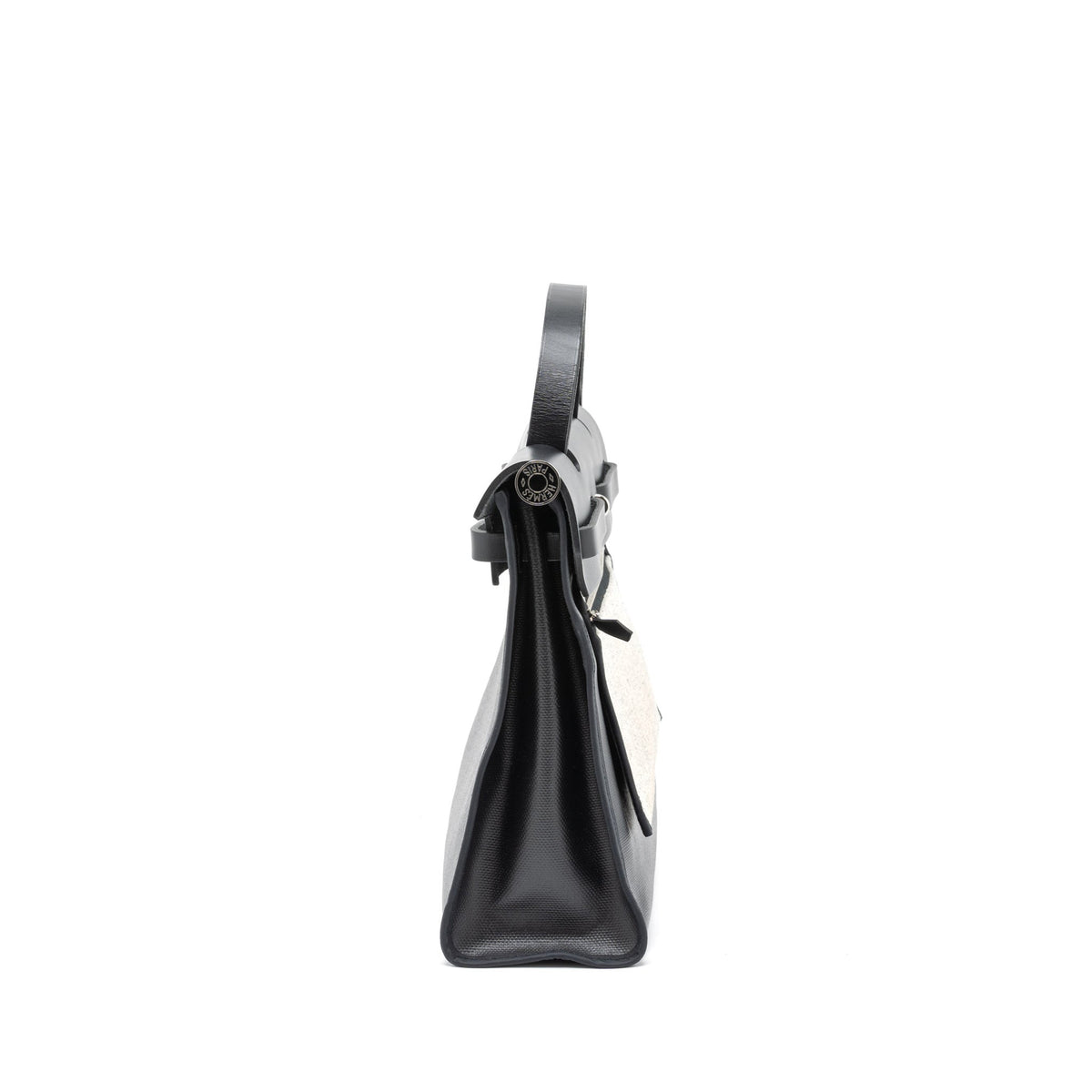 HERMES HERBAG 31 BERLINE CANVAS/VACHE HUNTER BLACK SHW