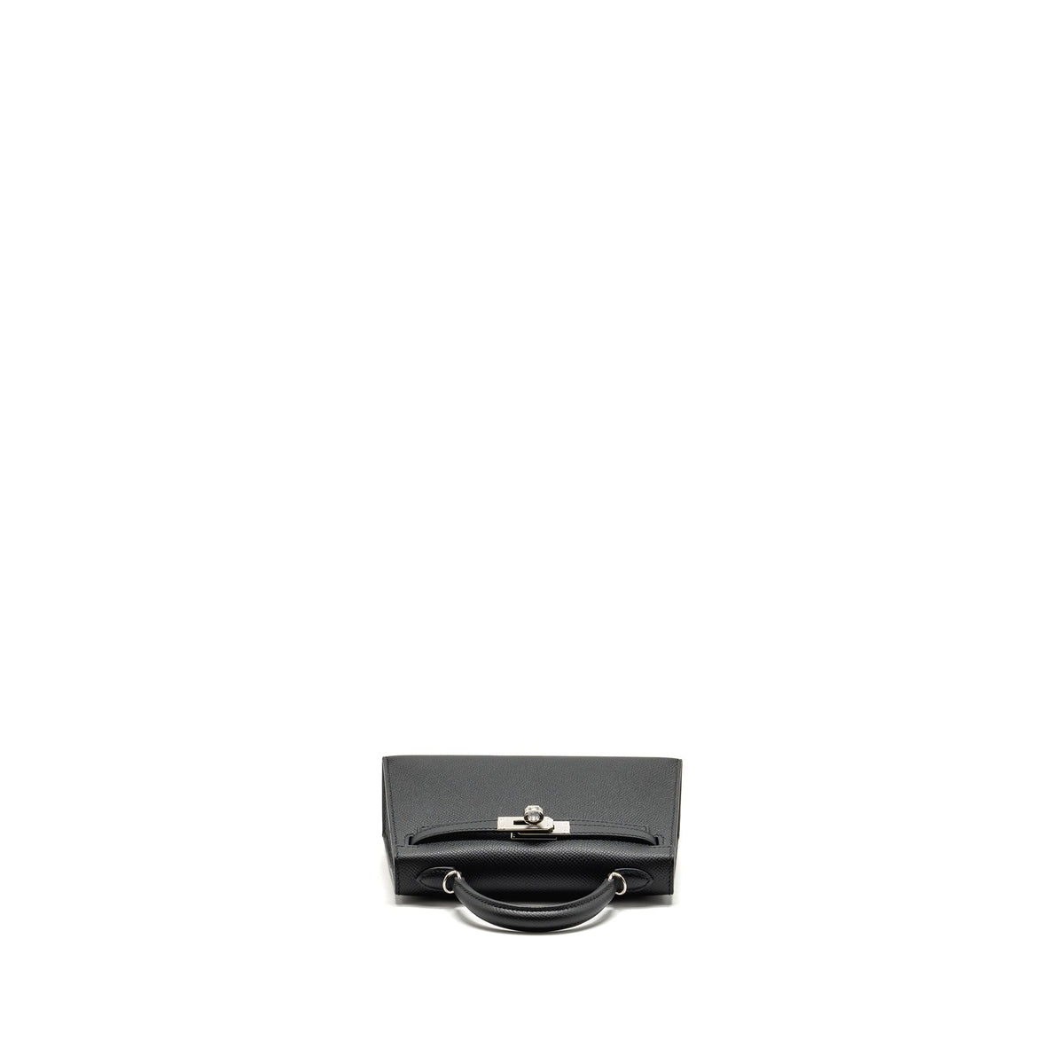 Hermes Mini Kelly II Special Order Epsom Black / Navy SHW