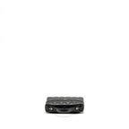 CHANEL 25P CC TOP HANDLE VANITY WITH CHAIN CAVIAR BLACK LGHW (MICROCHIP)