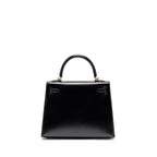 HERMES KELLY 25 BOX BLACK GHW