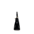 HERMES KELLY 25 BOX BLACK GHW