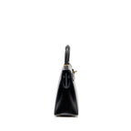 HERMES KELLY 25 BOX BLACK GHW