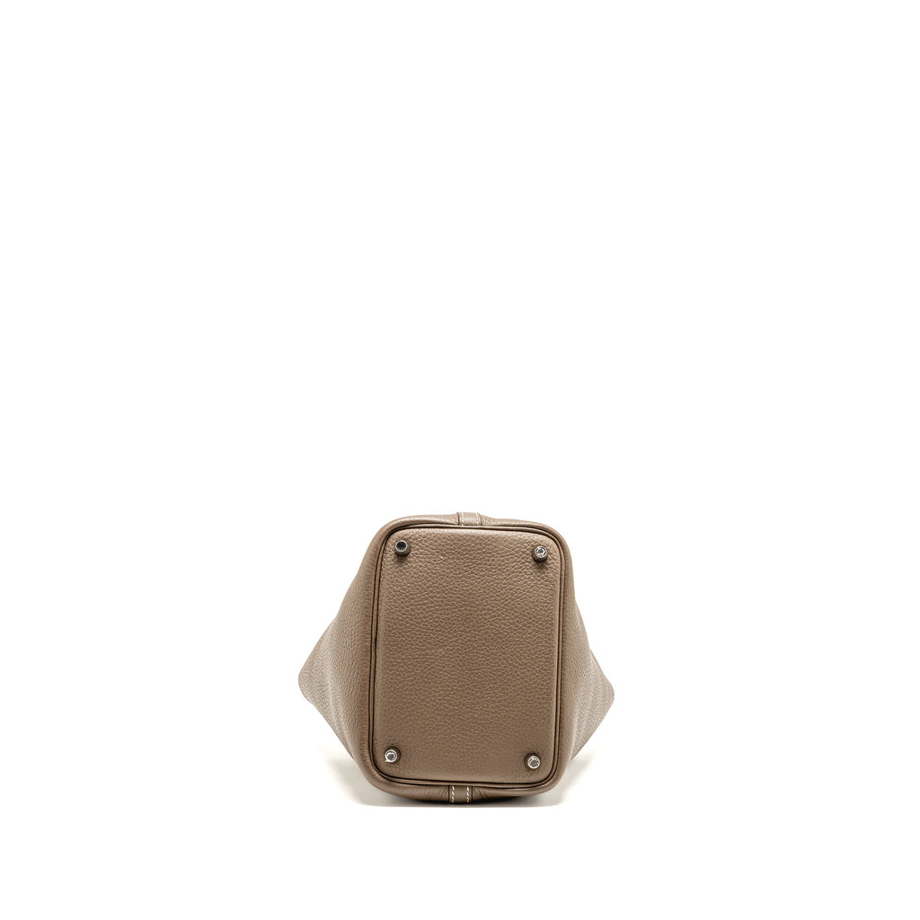 Hermes picotin 18 lock bag clemence etoupe SHW