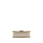 CHANEL MEDIUM BOY BAG CAVIAR WHITE LGHW