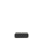 CHANEL 25P CC TOP HANDLE VANITY WITH CHAIN CAVIAR BLACK LGHW (MICROCHIP)