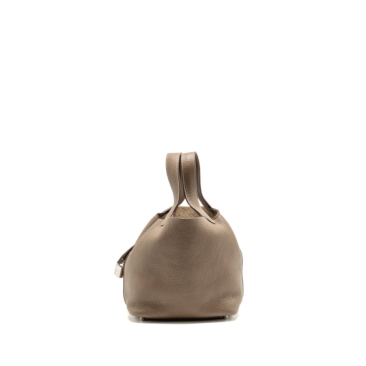 Hermes picotin 18 lock bag clemence etoupe SHW