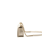 CHANEL MEDIUM BOY BAG CAVIAR WHITE LGHW