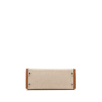 Hermes Kelly 28 Toile H/Swift Ecru/Gold SHW