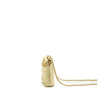Chanel Mini 22 Bag Shiny Calfskin Light Yellow GHW (Microchip)