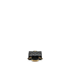 CHANEL TOP HANDLE MINI FLAP CLUTCH WITH CHAIN BLACK LAMBSKIN GHW (MICROCHIP)
