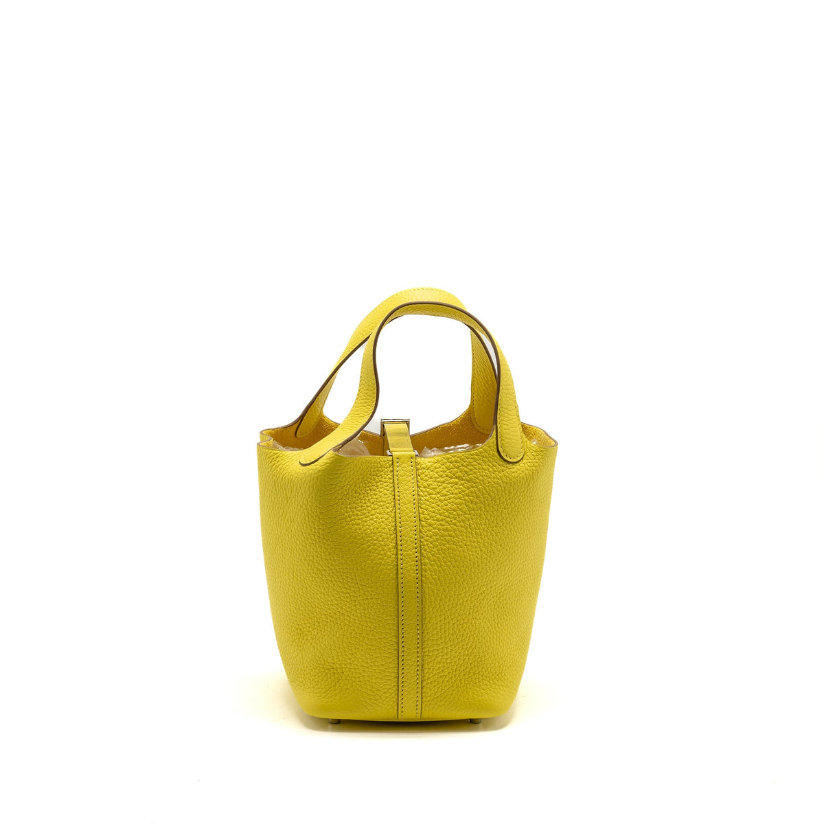 Hermes Picotin 18 Lock Bag Clemence 9R Lime SHW