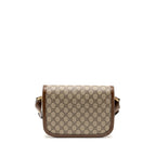 GUCCI HORSEBIT 1955 SHOULDER BAG GG SUPREME CANVAS/LEATHER BEIGE/BROWN GHW