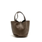 Hermes Picotin 22 Lock Bag Clemence Etoupe GHW