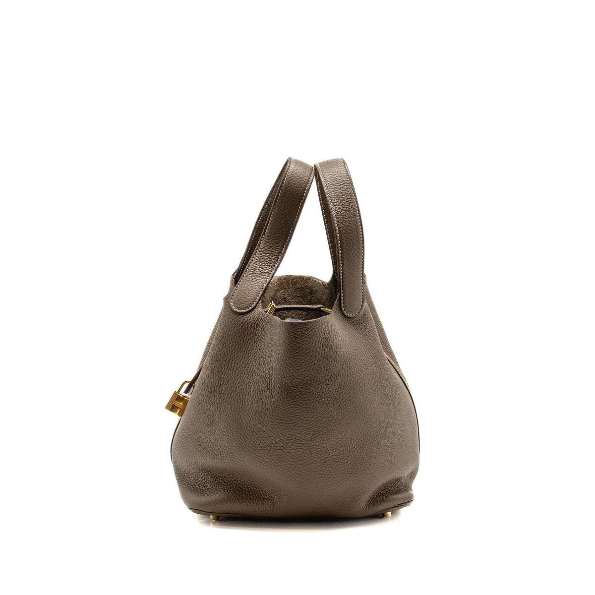 Hermes Picotin 22 Lock Bag Clemence Etoupe GHW