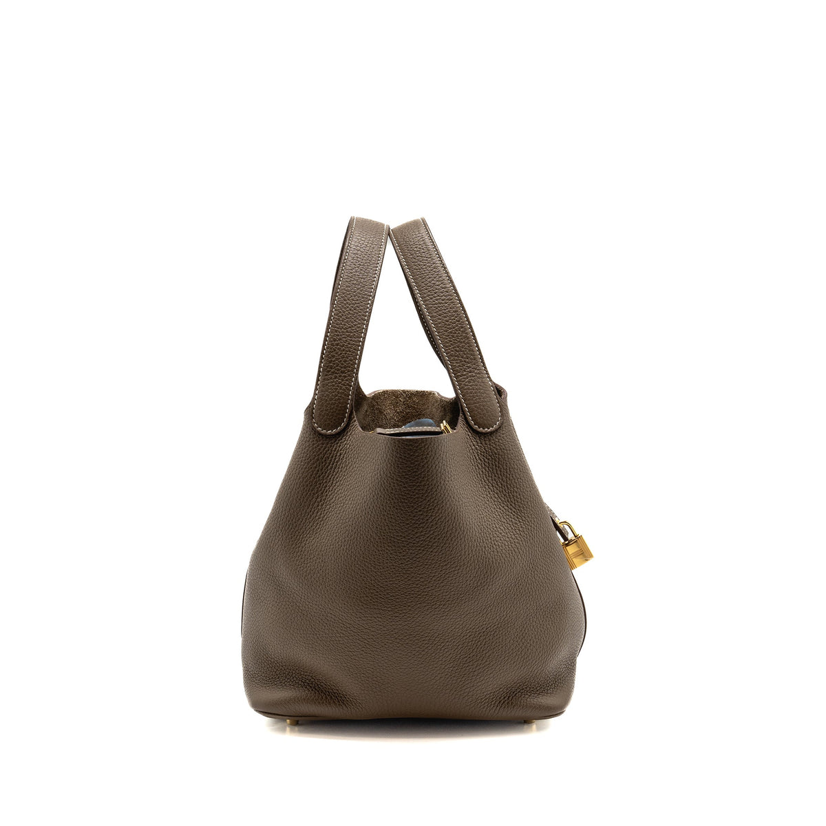 Hermes Picotin 22 Lock Bag Clemence Etoupe GHW