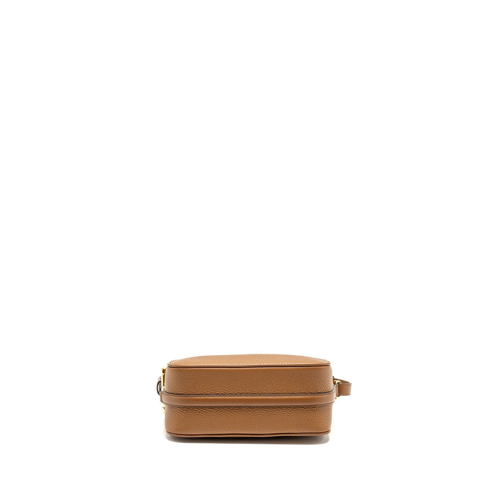 GUCCI HALF HORSEBIT MINI BAG CALFSKIN BROWN GHW