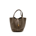 Hermes Picotin 22 Lock Bag Clemence Etoupe GHW