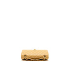 CHANEL MEDIUM CLASSIC DOUBLE FLAP BAG LAMBSKIN BEIGE GHW