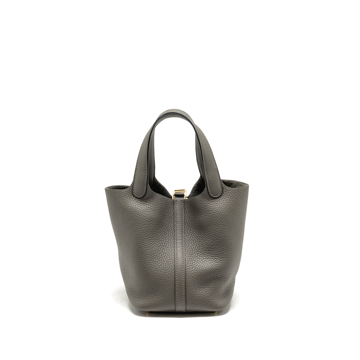 HERMES PICOTIN 18 LOCK BAG CLEMENCE GRIS MEYER GHW