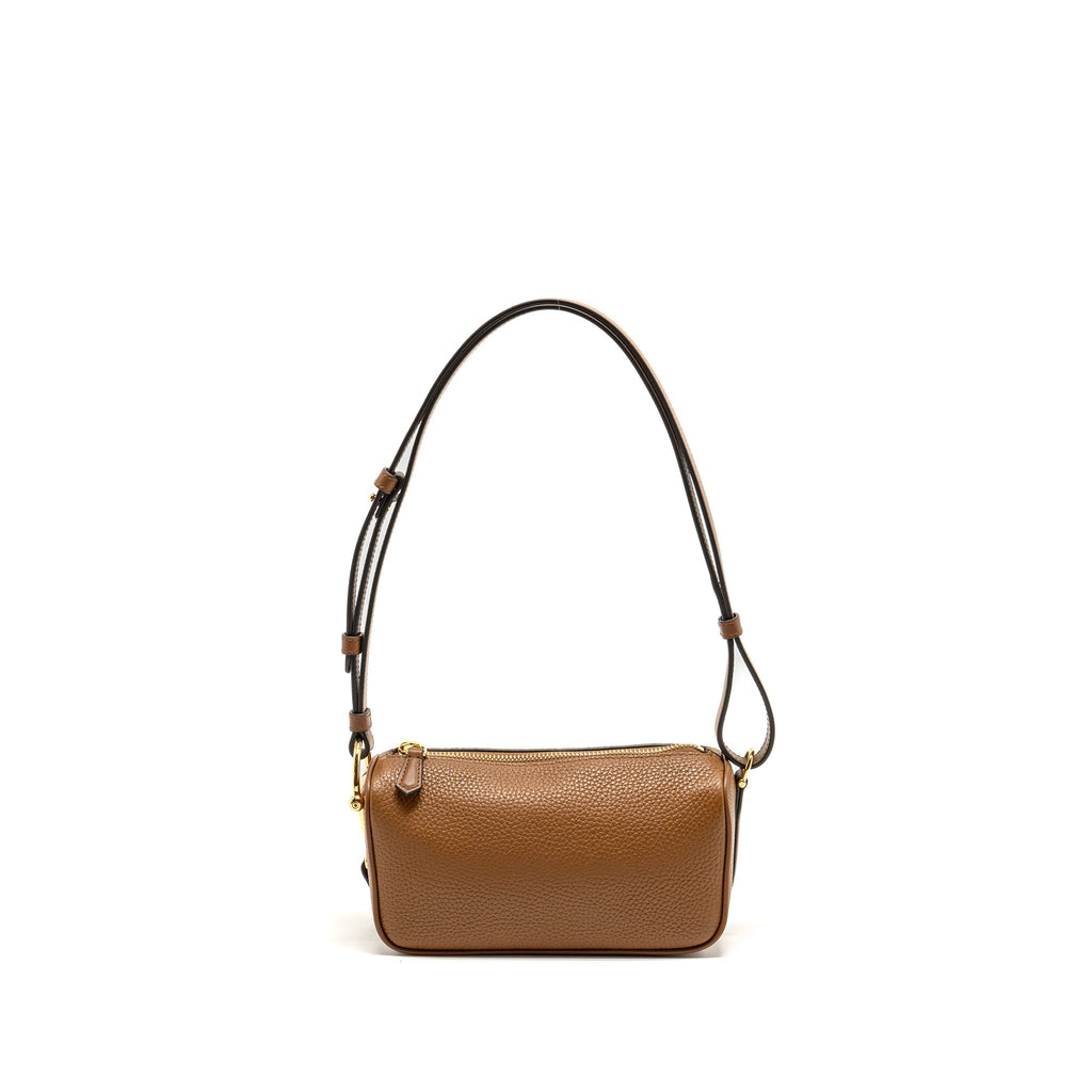 GUCCI HALF HORSEBIT MINI BAG CALFSKIN BROWN GHW
