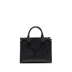 LOUIS VUITTON ONTHEGO PM MONOGRAM EMPREINTE LEATHER BLACK GHW