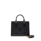 LOUIS VUITTON ONTHEGO PM MONOGRAM EMPREINTE LEATHER BLACK GHW