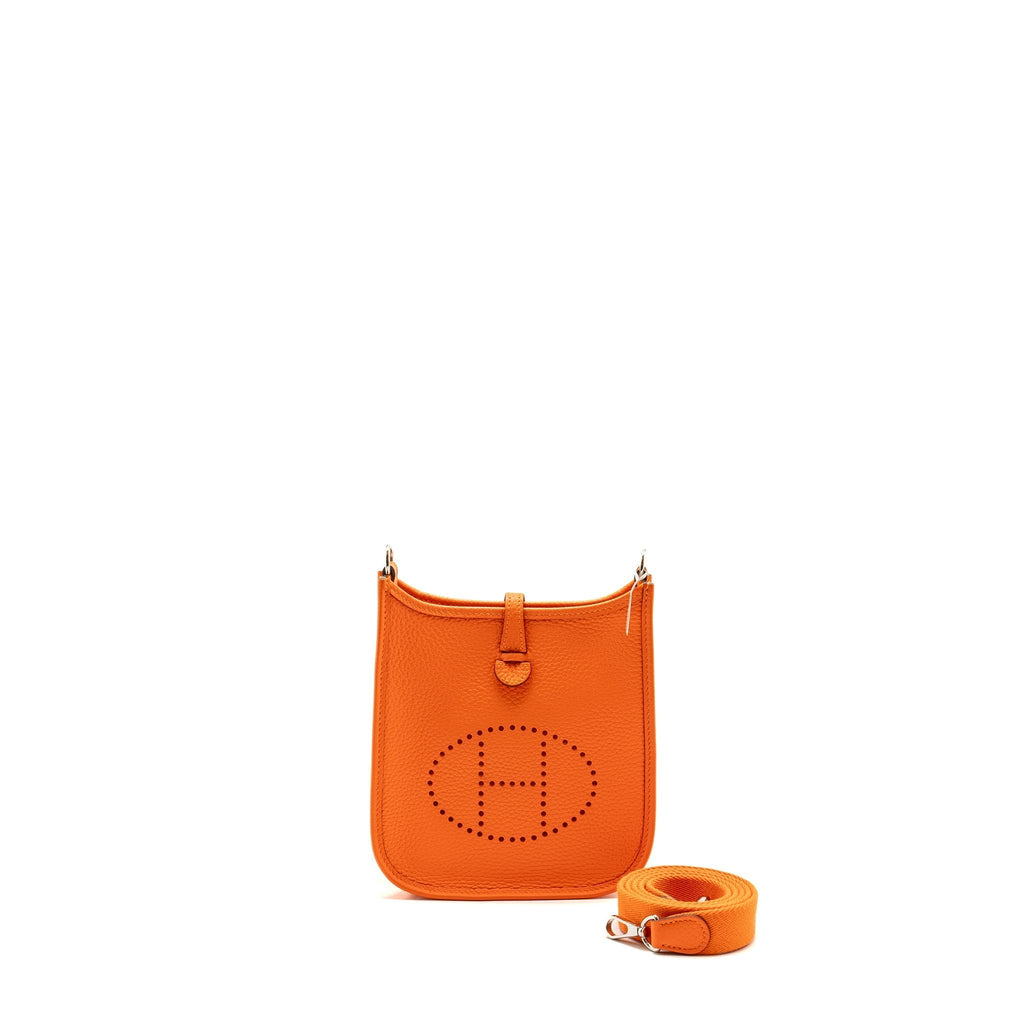 HERMES MINI EVELYNE CLEMENCE ORANGE SHW
