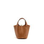 HERMES PICOTIN 18 LOCK BAG CLEMENCE CALFSKIN GOLD GHW
