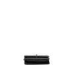 CHANEL TRENDY CC WALLET ON CHAIN LAMBSKIN BLACK LGHW (MICROCHIP)