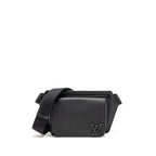 LOUIS VUITTON AEROGRAM TAKEOFF SLING BLACK GRAINED CALFSKIN BLACK HARDWARE