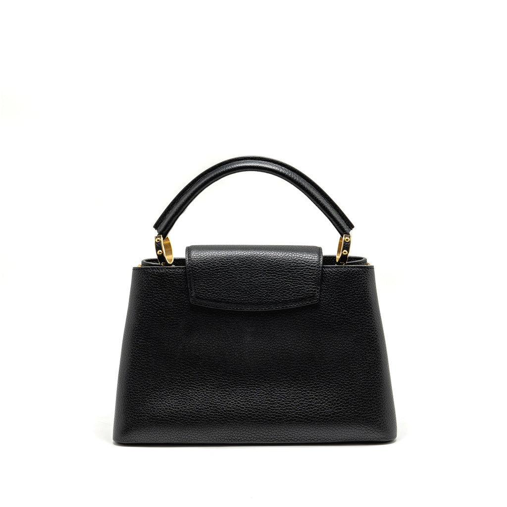LOUIS VUITTON CAPUCINES MM CALFSKIN BLACK GHW