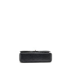 CHANEL MEDIUM CLASSIC DOUBLE FLAP BAG CAVIAR BLACK SHW
