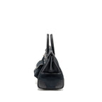 HERMES BIRKIN 25 CARGO TOILE GOELAND/SWIFT BLACK SHW
