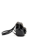 CHANEL 24P MINI DUMA BACKPACK CALFSKIN BLACK LGHW (MICROCHIP)