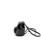 CHANEL 24P MINI DUMA BACKPACK CALFSKIN BLACK LGHW (MICROCHIP)