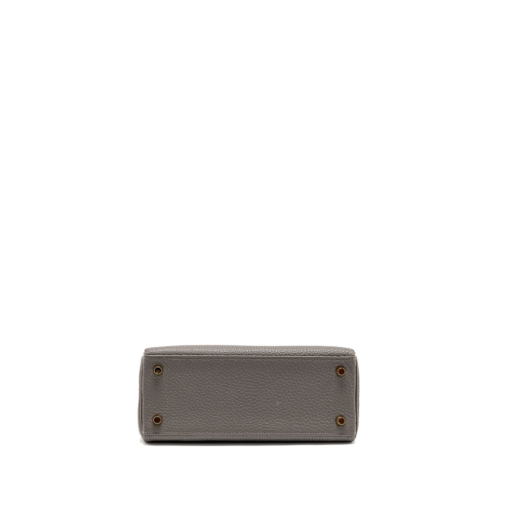 Hermes Kelly 25 togo gris etain GHW