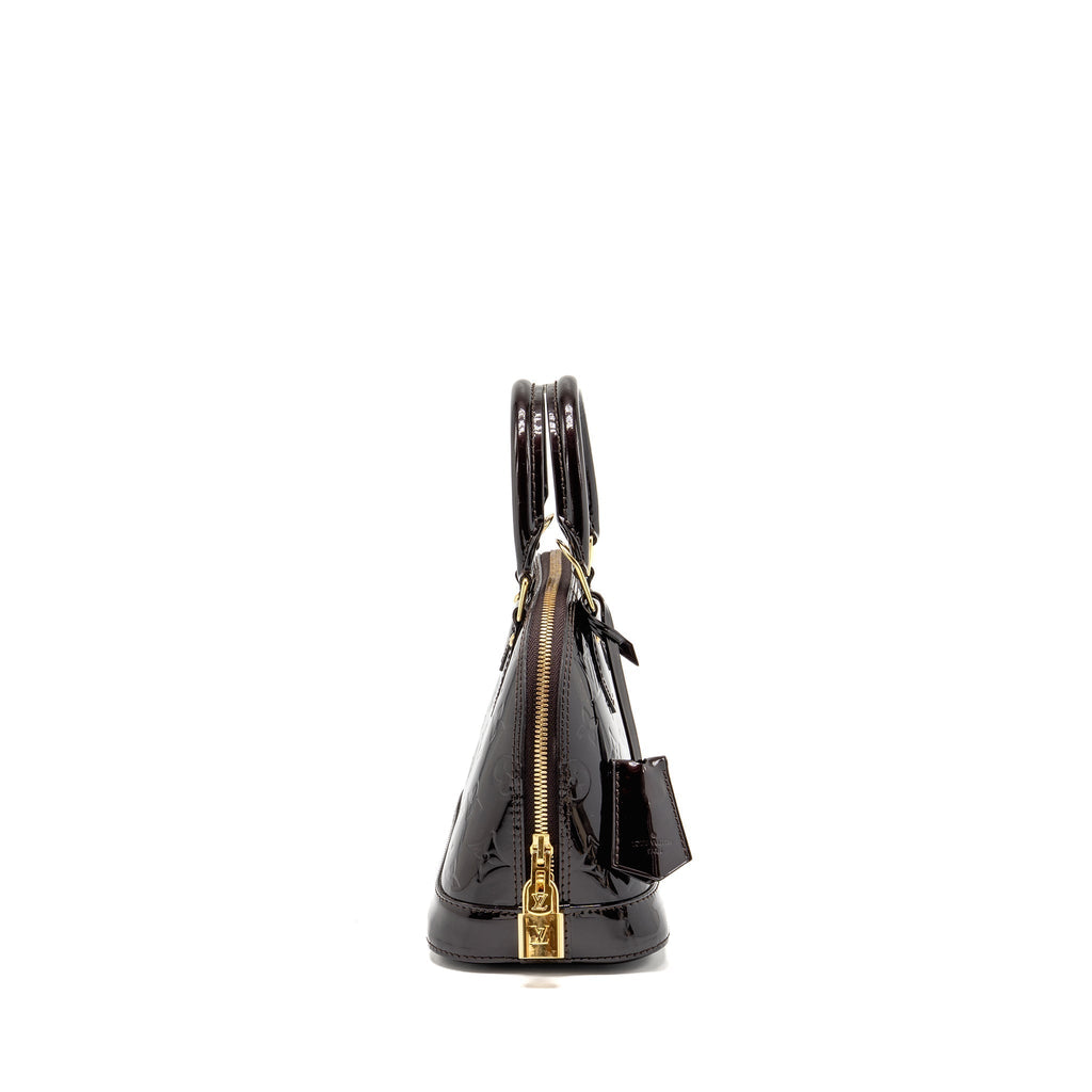 LOUIS VUITTON ALMA BB MONOGRAM PATENT LEATHER AMATANTE GHW