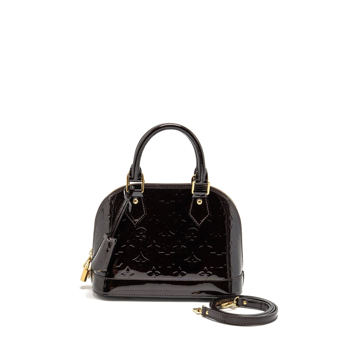 LOUIS VUITTON ALMA BB MONOGRAM PATENT LEATHER AMATANTE GHW