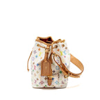 LOUIS VUITTON PETIT NOE MONOGRAM CANVAS WHITE / MULTICOLOUR GHW