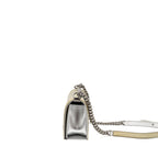 CHANEL MEDIUM BOY BAG METALLIC PATENT CALFSKIN/METALLIC LAMBSKIN GOLD/SILVER SHW