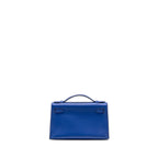Hermes Kelly Pochette Swift Blue Electric SHW