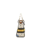 DIOR MEDIUM LADY D-LITE BAG PIXEL ZODIAC EMBROIDERY CANVAS MULTICOLOUR BLACK HARDWARE