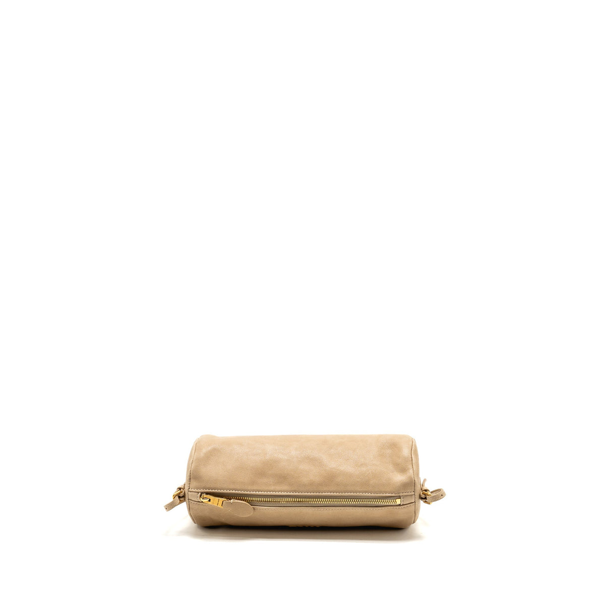 Miu Miu Clutch Bag Nappa Leather Beige GHW