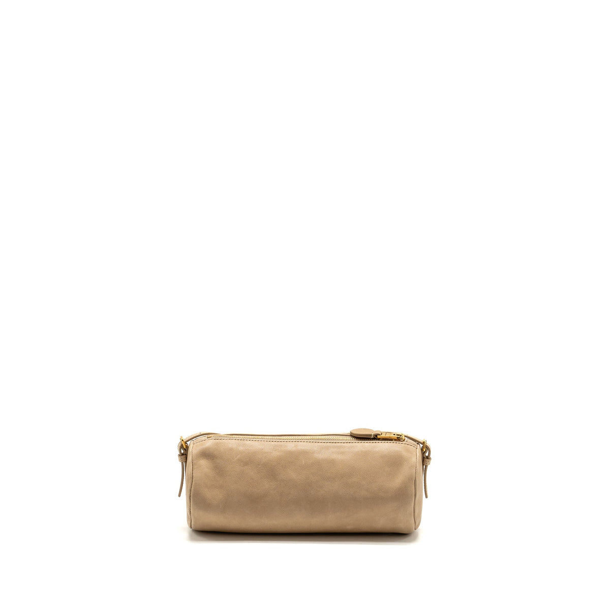 Miu Miu Clutch Bag Nappa Leather Beige GHW
