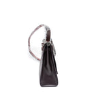 HERMES HERBAG 31 ZIP BAG TOILE H BERLINE CANVAS/VACHE HUNTER CASSIS/BLACK/ROUGE SELLIER SHW
