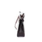 HERMES HERBAG 31 ZIP BAG TOILE H BERLINE CANVAS/VACHE HUNTER CASSIS/BLACK/ROUGE SELLIER SHW