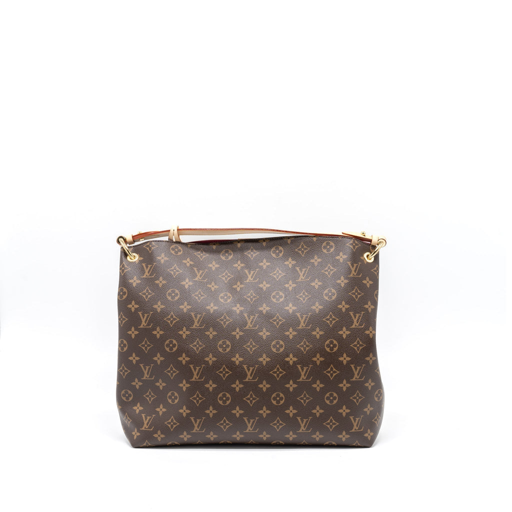 LOUIS VUITTON GRACEFUL MM MONOGRAM CANVAS/PIVOINE GHW (NEW VERSION)